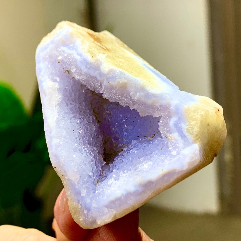 53GNatural Blue striped agate Crystal Chunks piece form Mineral Specimens