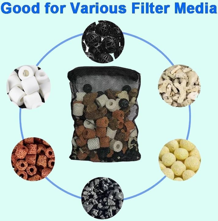 10 Pack Aquarium Filter Media Bags