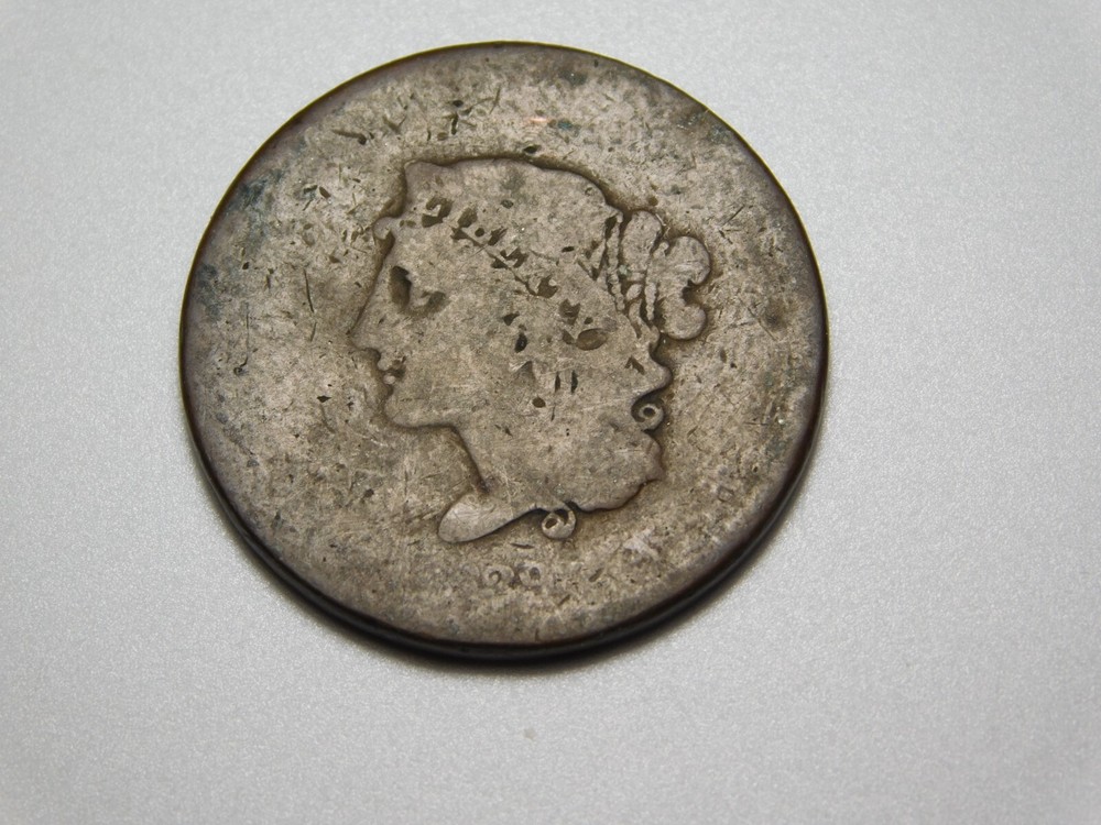 US COINS 1839 CORONET HEAD LARGE CENT