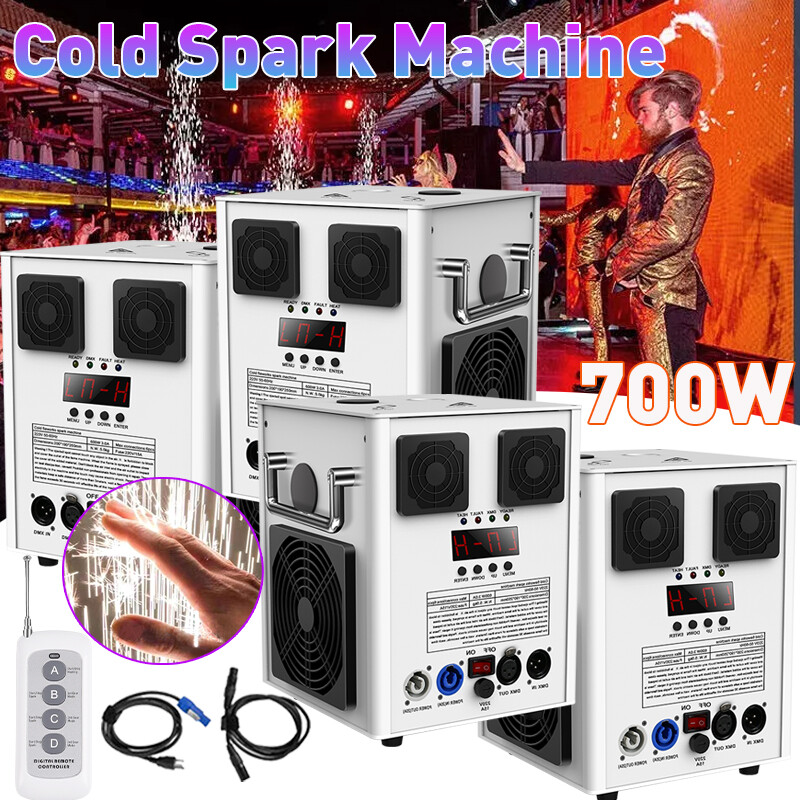 700W Cold Spark Firework Machine DMX Stage Effect Wedding DJ Party W/Remote