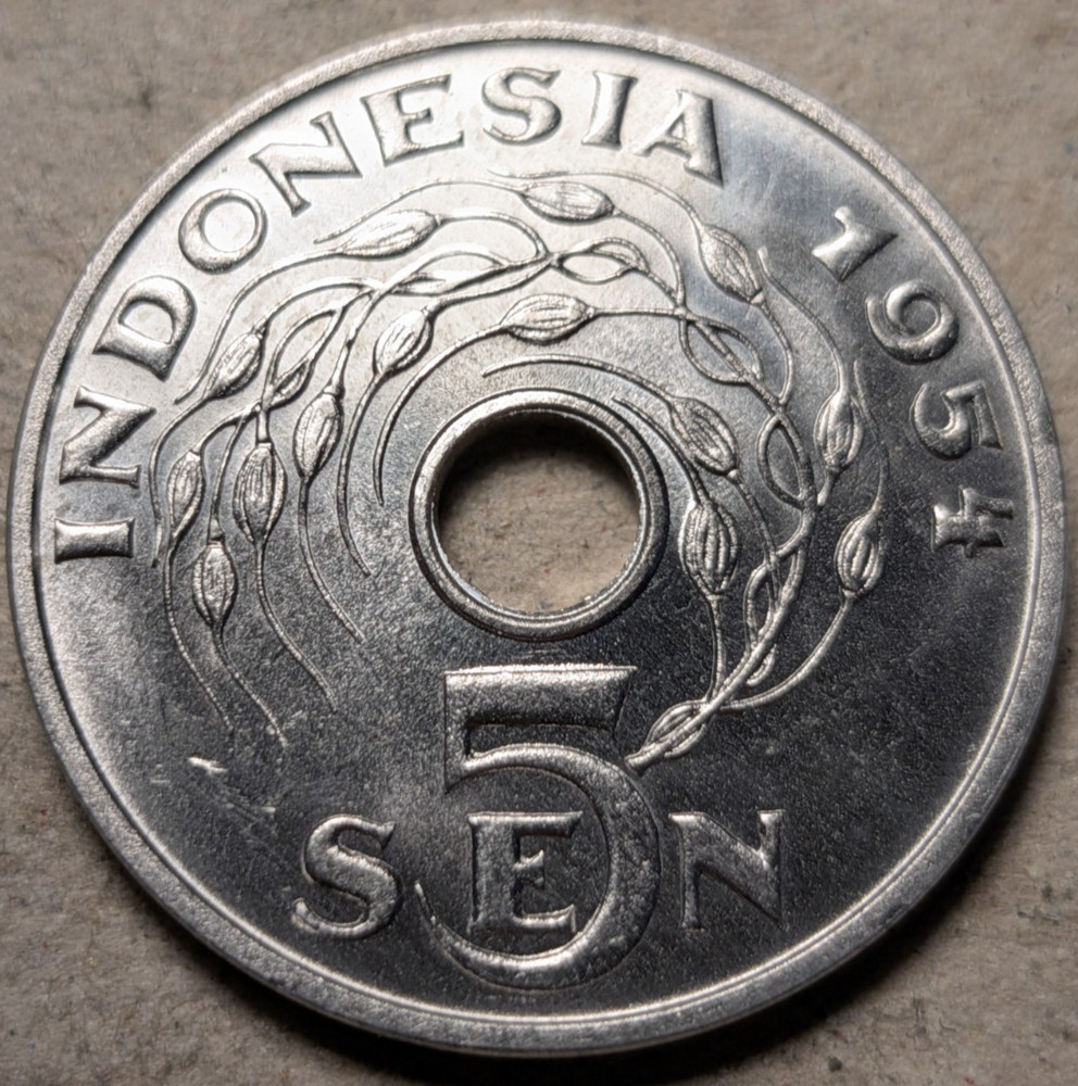 Indonesia 5 sen 1954