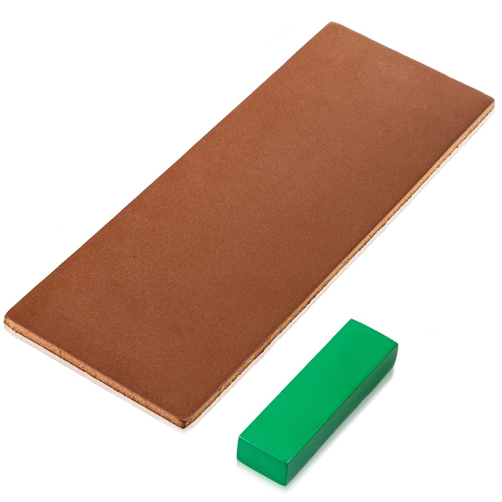 Leather Strop With Compound, Knife Sharpener Kit, Step By Step Guide