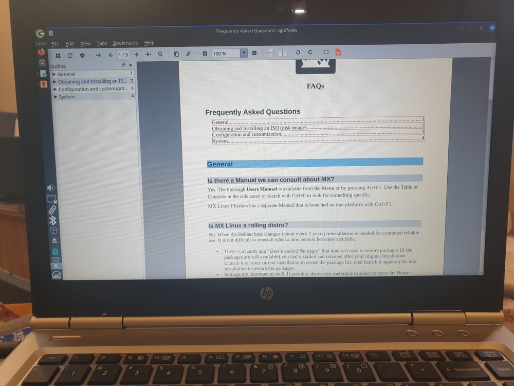Linux MX V25.1, Xfce, 64-bit, Bootable Live and Install USB Flash Drive