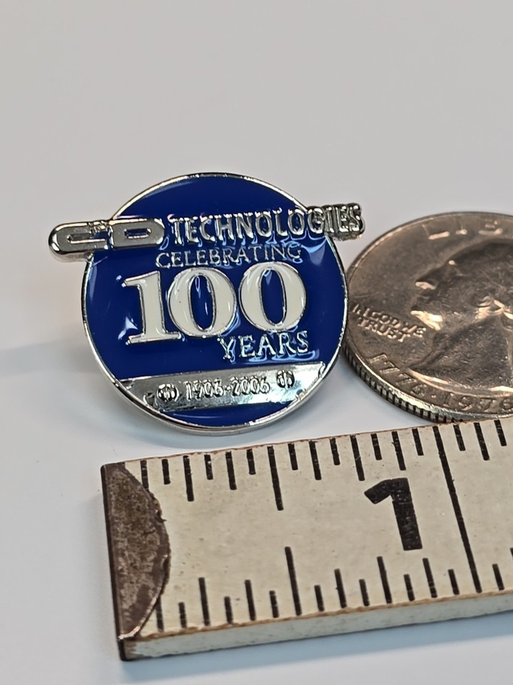C&D Technologies Celebrating 100 Years Lapel Pin 1906-2006