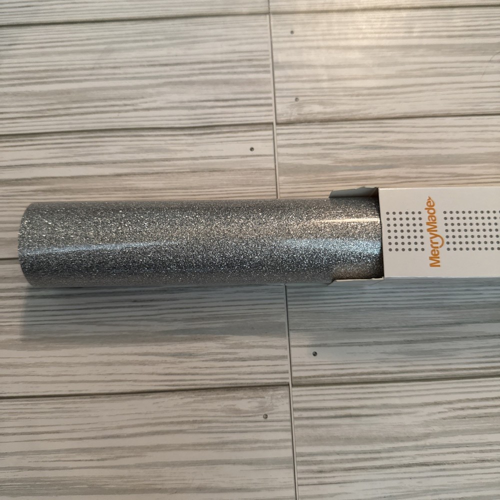 HTV Glitter Silver 12” X 8 Ft
