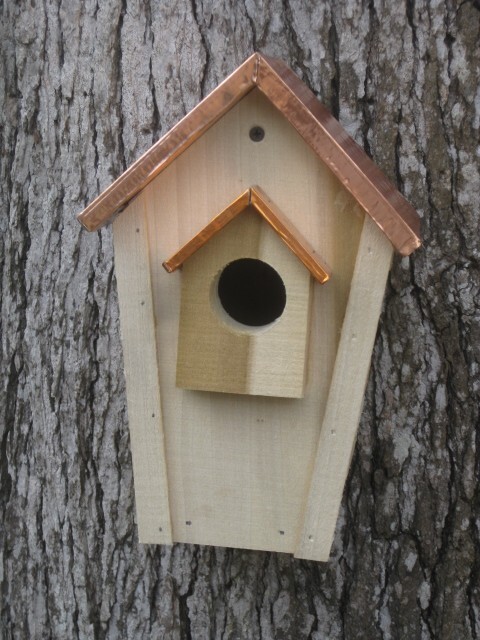 Bluebird House With Copper-Clad Roof