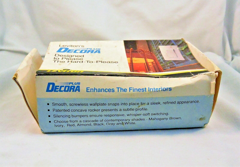 Leviton Old Stock Decora Single Pole Light Switch