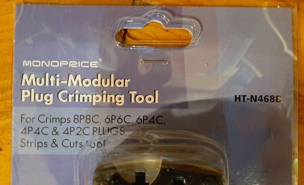 Monoprice Multi-Modular Plug Crimps, Strips, and Cuts Tool [HT-N468B]