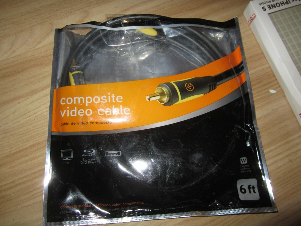 Alphaline 10883 Composite Video Cable 6ft by ALPHALINE