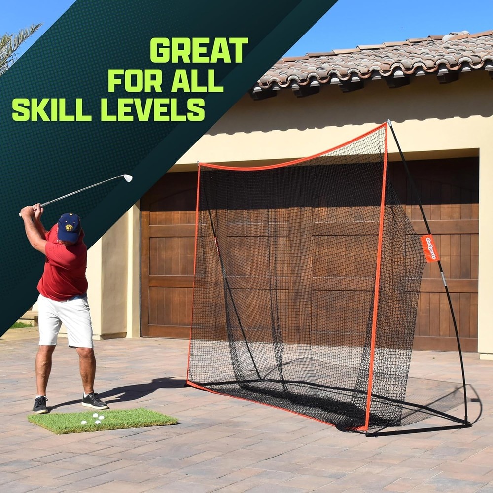 Compact Golf Practice Net - 10'x7' Size with Convenient Ball Return Feature