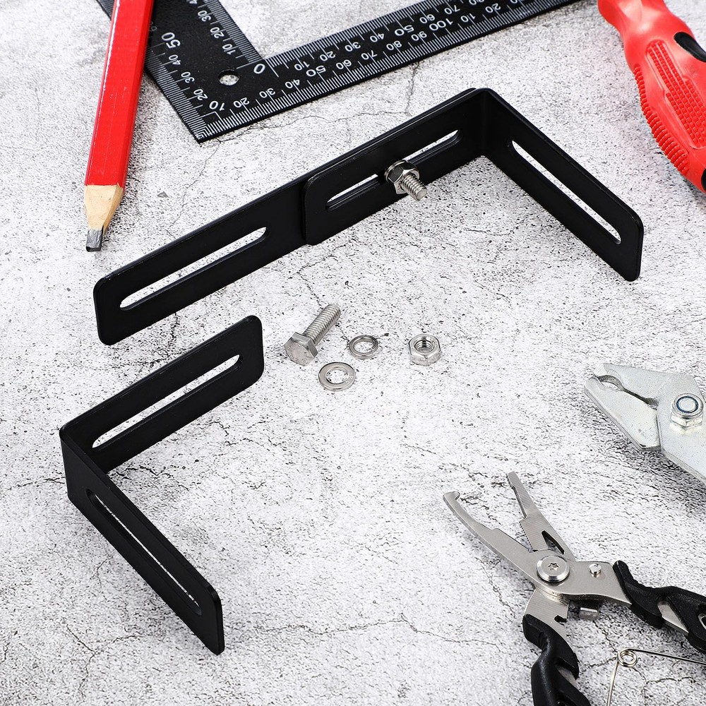Zonon 1 Set Adjustable Universal Mounting Bracket for Cb/ham Radio Black