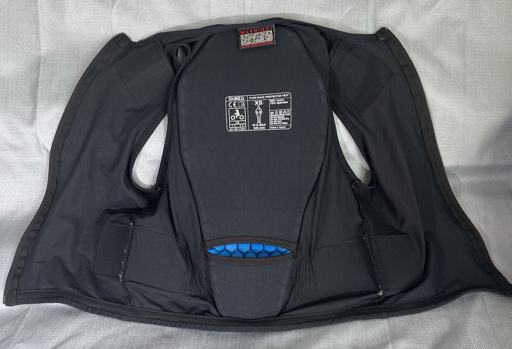 Shred- Flexi Back Protector Vest- Zip up-XS