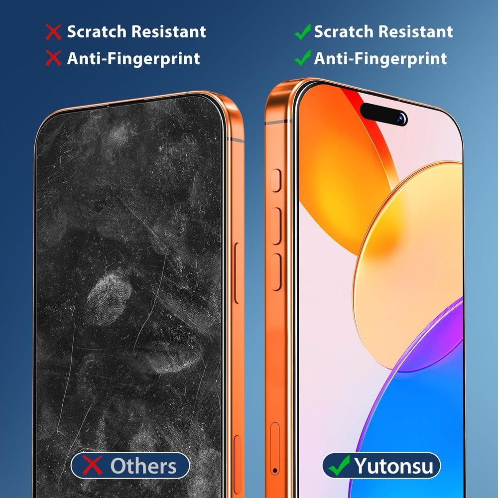 2 Pack Tempered Glass Screen Protector for iPhone 17 Pro Max with 2 Pack Camera