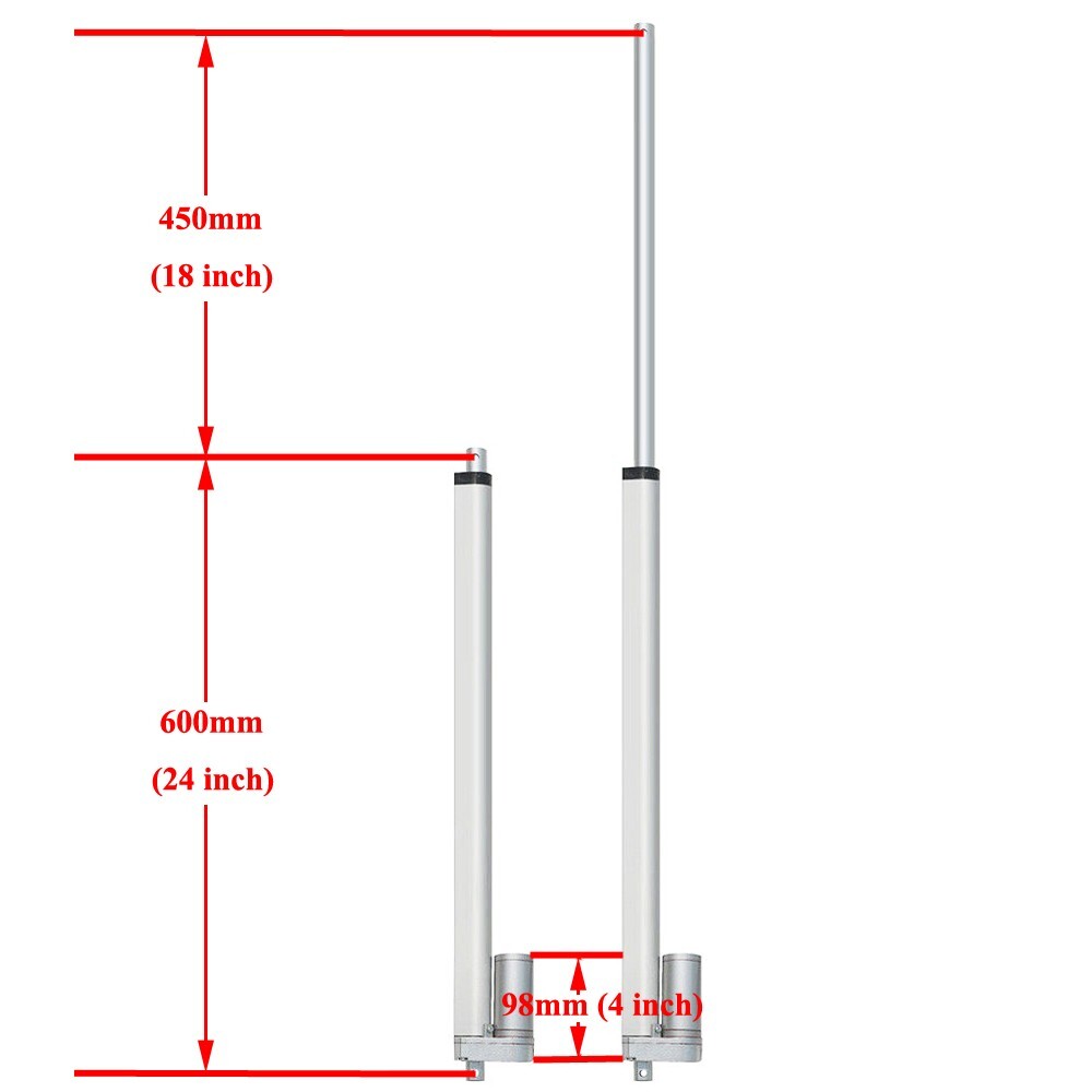 12V Single Axis Solar Tracking + 18" Linear Actuator +LCD Controller +Anemometer