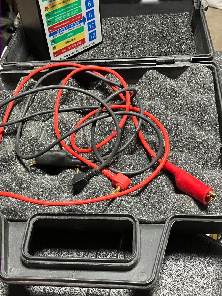 Brooks BBA64 Battery Analyzer w/Hard Case 6v/4v/Exit Sign/Emergency.