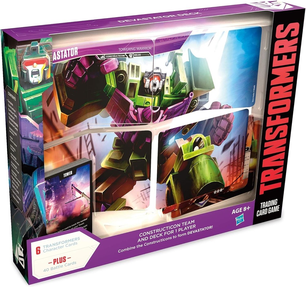 Transformers TCG: Devastator Deck - 46 Ready-to-Play Cards for Exciting Battles