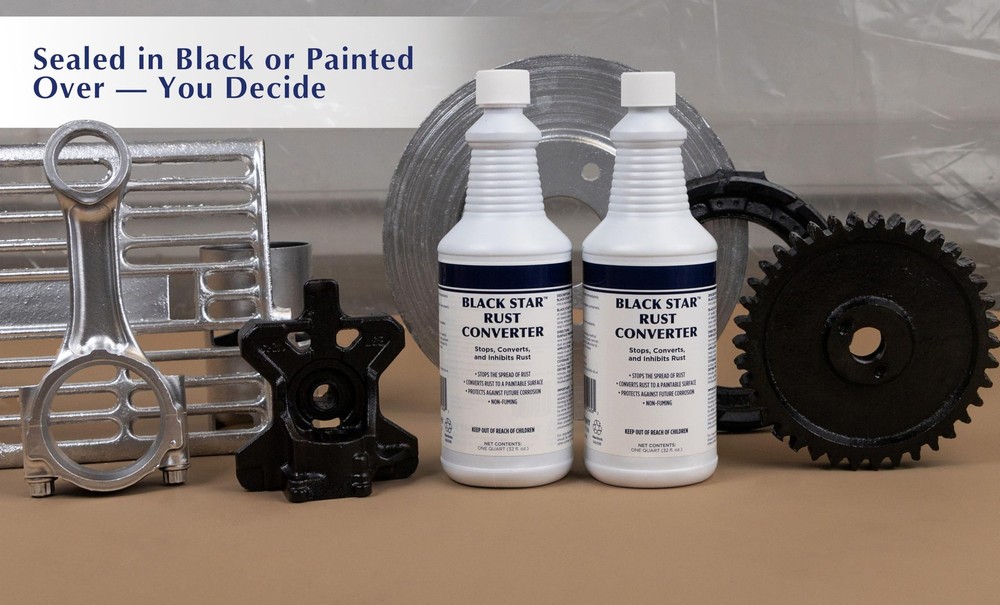 Rust Converter - Converts Rust on Any Steel Surface (1 Quart)
