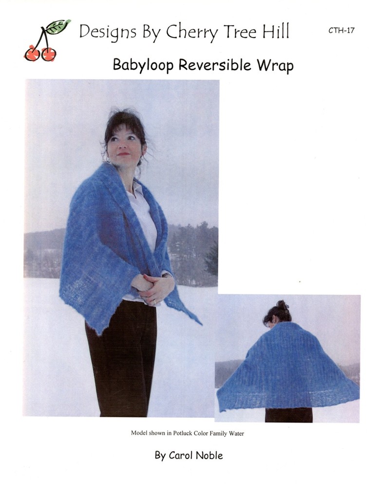 Cherry Tree Hill Knitting Pattern CTH-17 Babyloop Reversible Wrap Beginner Level