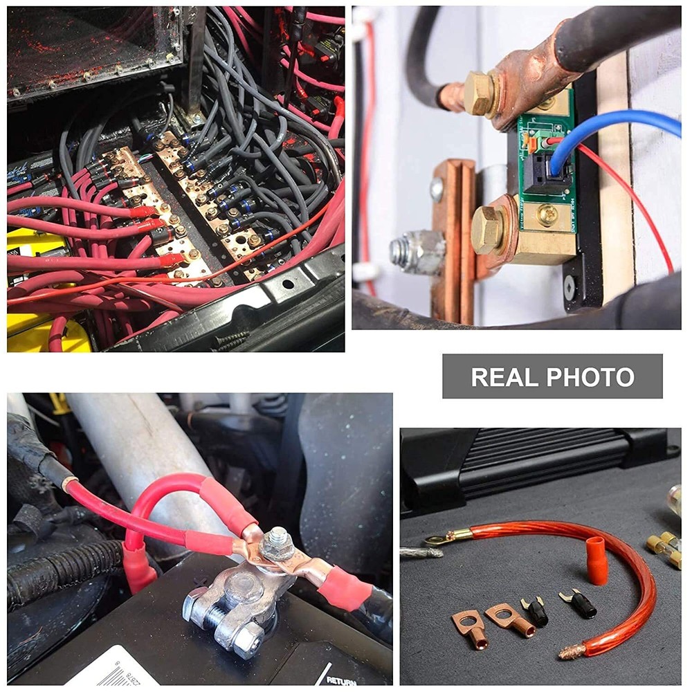 280PCS Car Copper Lug Ring Terminals Cable Electrical Wire Crimp Connectors Kit