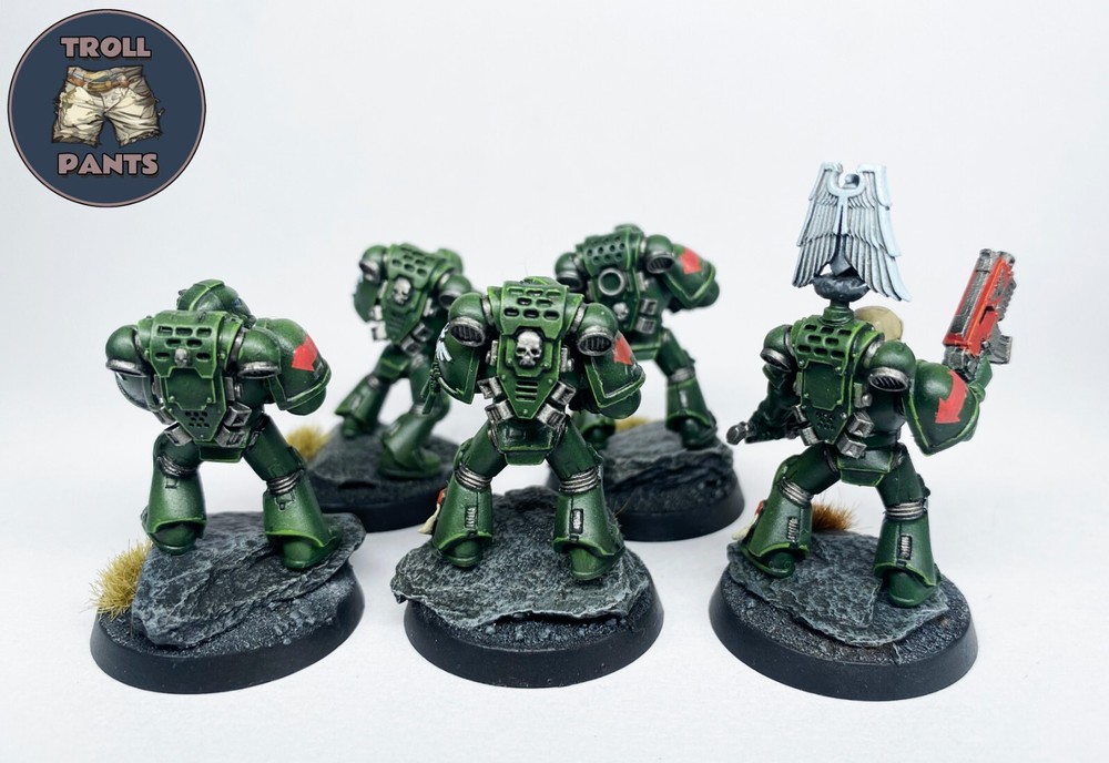 Warhammer 40k - 5 x Dark Angels - Tactical Space Marines