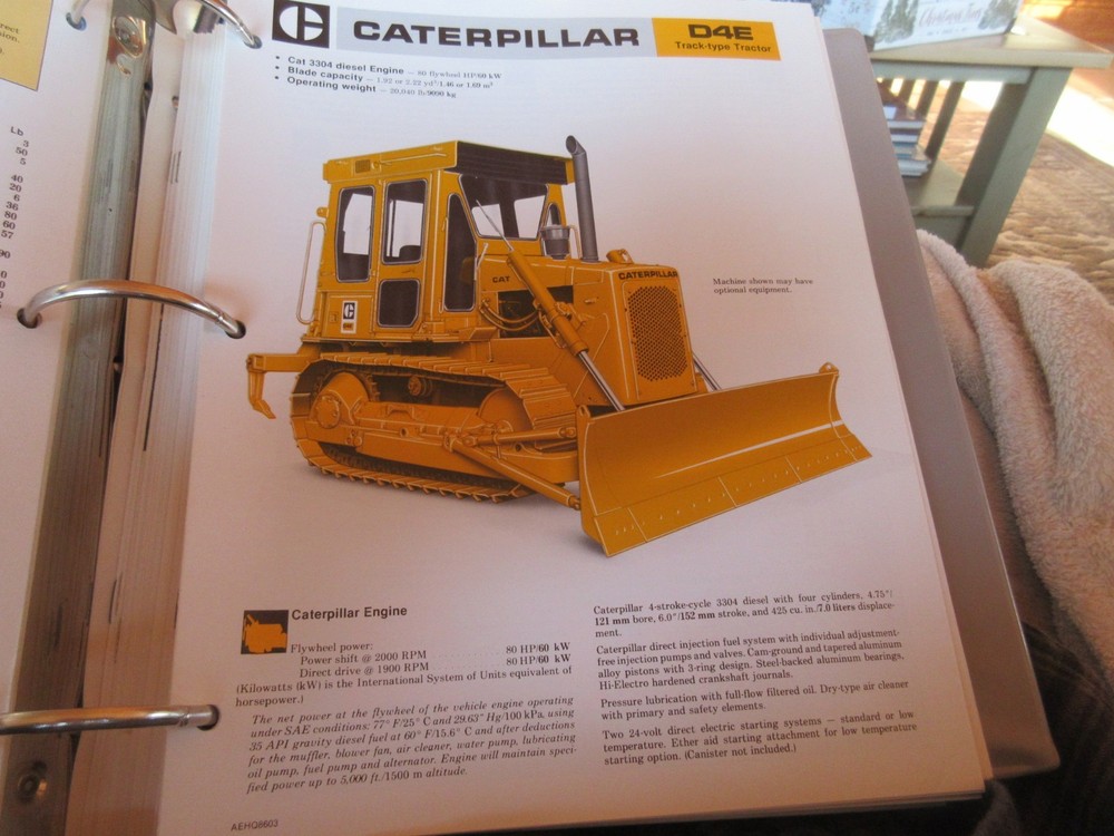 Caterpillar D4E Crawler Dozer Brochure 6 page