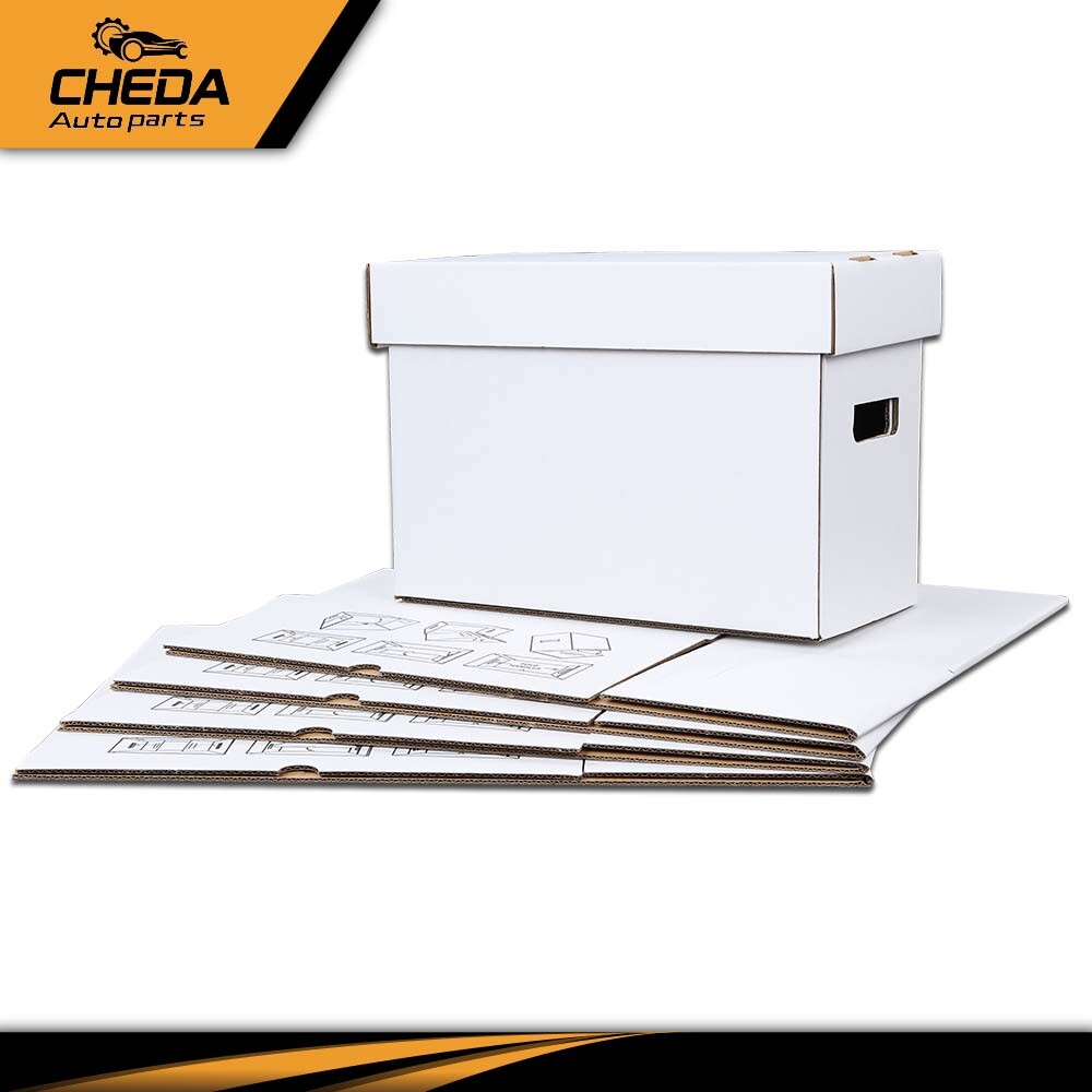 5 Pack Short Cardboard Comic Book Storage Box White - Holds 150-175 Comics