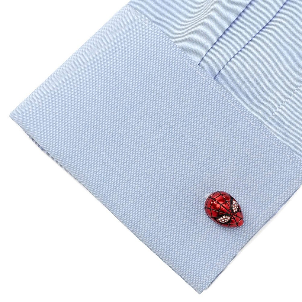 Marvel Spider-Man 3D Crystal Cufflinks