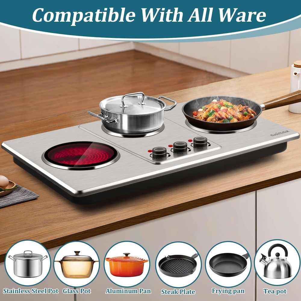 Cusimax Triple Burner Hot Plate Infrared