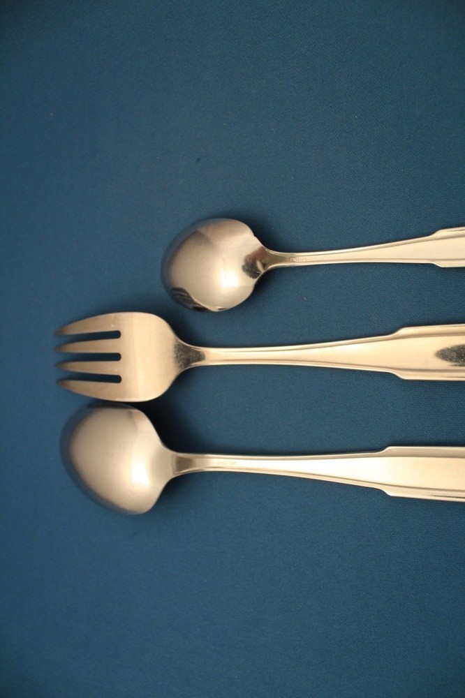 Oneida FREMONT Serving (3pc Set) Tablespoon Meat Fork Glossy Stainless Flatware