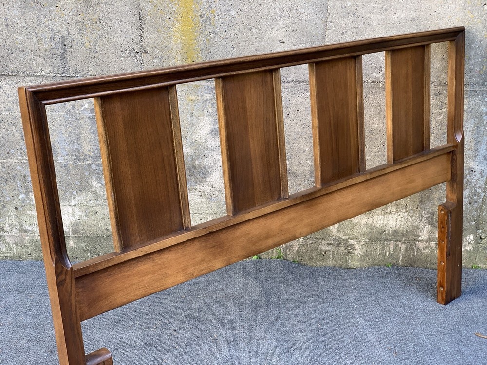 Mid Century Danish Modern Full Queen Walnut Headboard