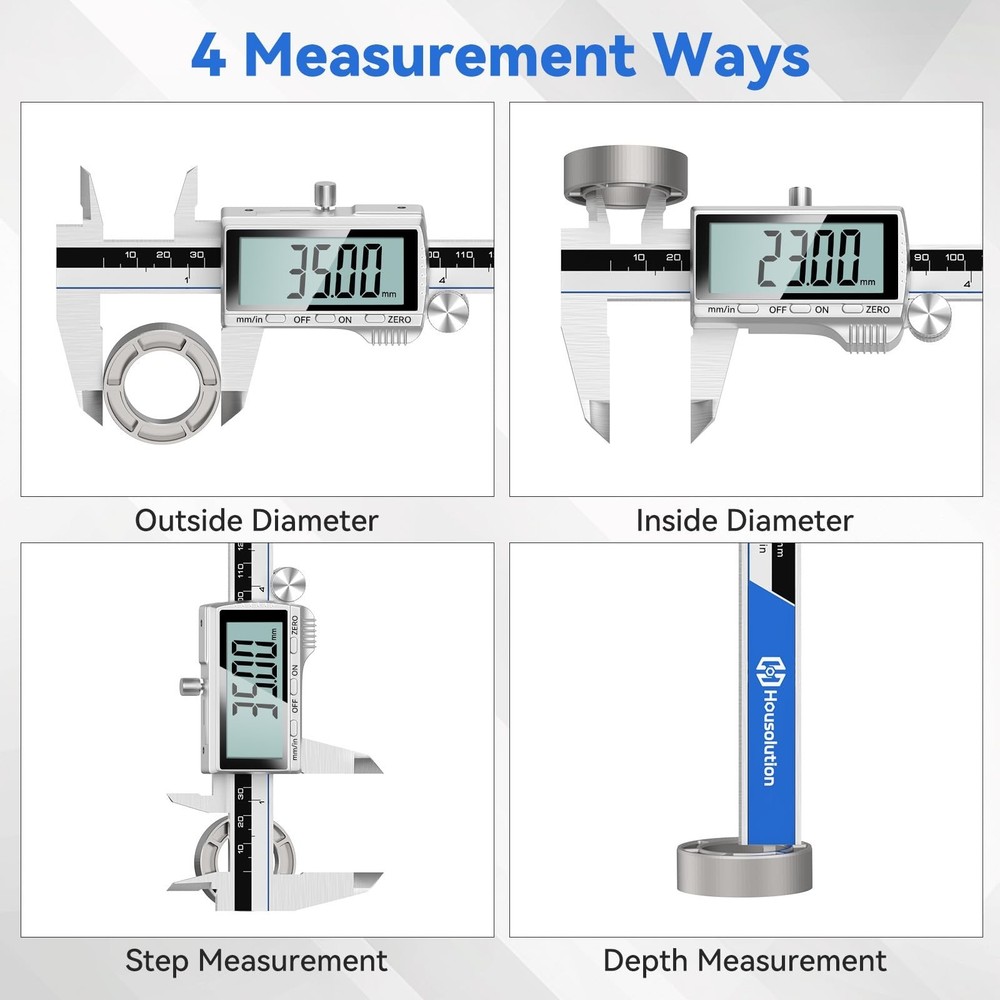 Housolution Digital Caliper, 12Inch Caliper Measuring Tool with Large LCD Scr...