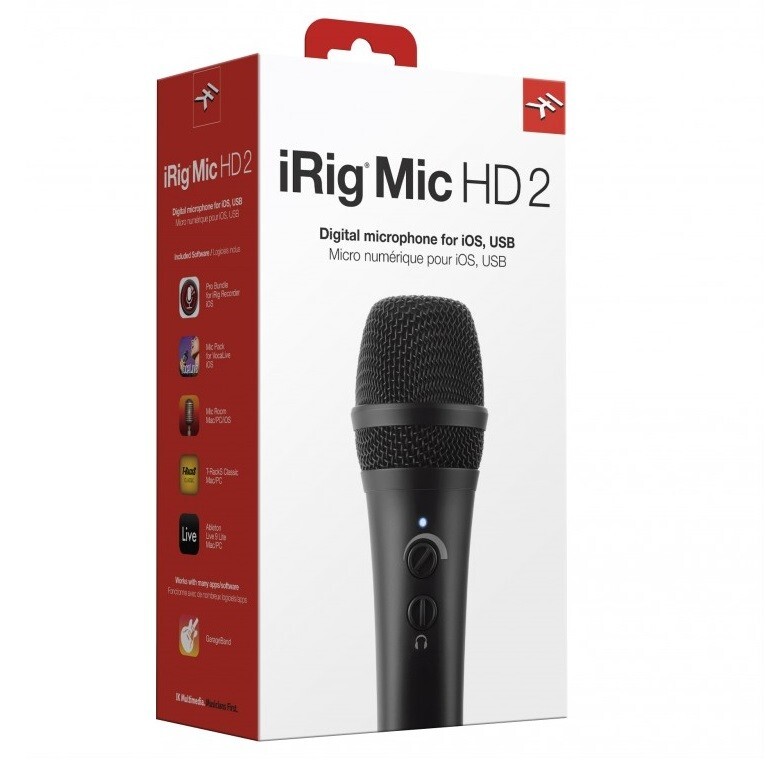 iRig Mic HD 2 - Professional Quality Condenser Microphone for iOS/Android/PC