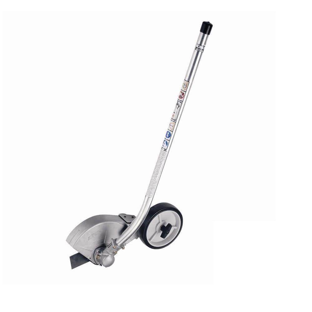 PAS Edger Trimmer Attachment Sturdy 8 in Blade Adjustable Cut Depth Curved Shaft