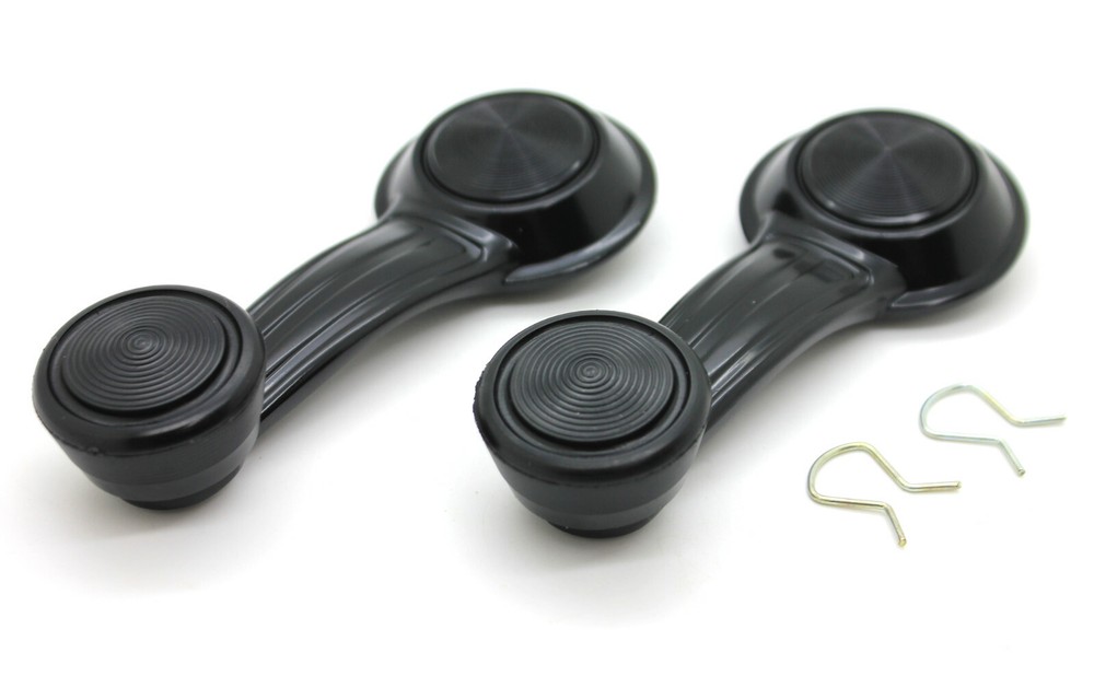 NEW Black Window Crank Handle PAIR / FOR LISTED CLASSIC CHEVROLET MODELS