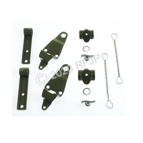 Willys MB ✅( A2754-K-SG ) Top Bow Complete Bracket Hardware Set, G503