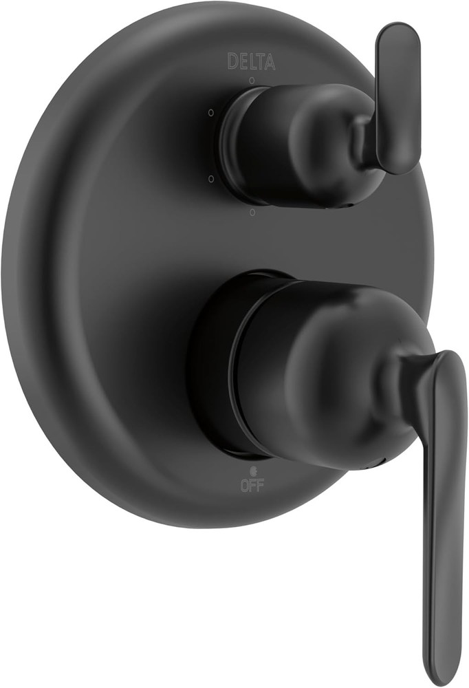 Delta Bonacci Single-Function Shower Handle Trim Kit, Matte Black T24945-BL