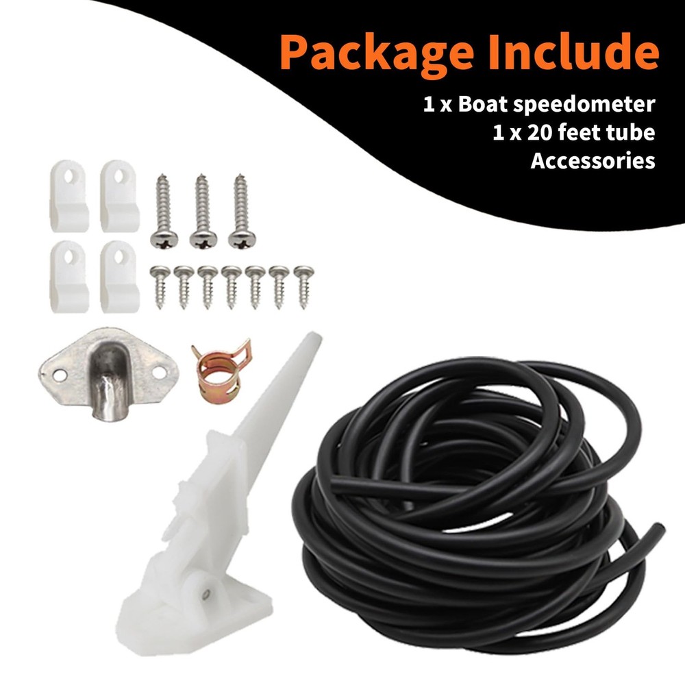 Aspaton Universal Marine Boat Speedometer Pitot Kit 80 MPH Automatic Kick-up ...