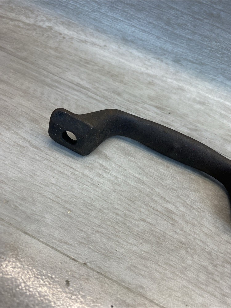 VTG “Saino” Industrial Victorian EMBOSSED UNKNOWN HANDLE CAST IRON DRAWER PULL