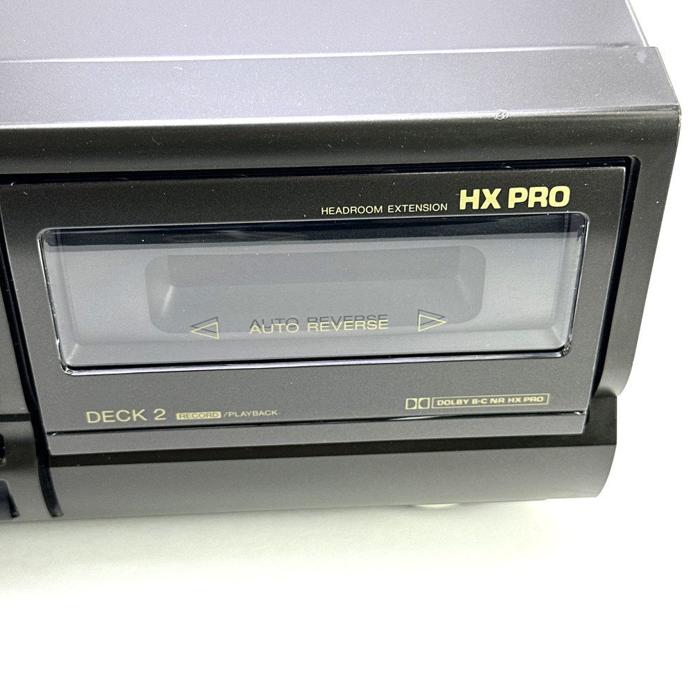 Technics RS-TR373 Dual Stereo Cassette Deck Playback Record Works TESTED READ