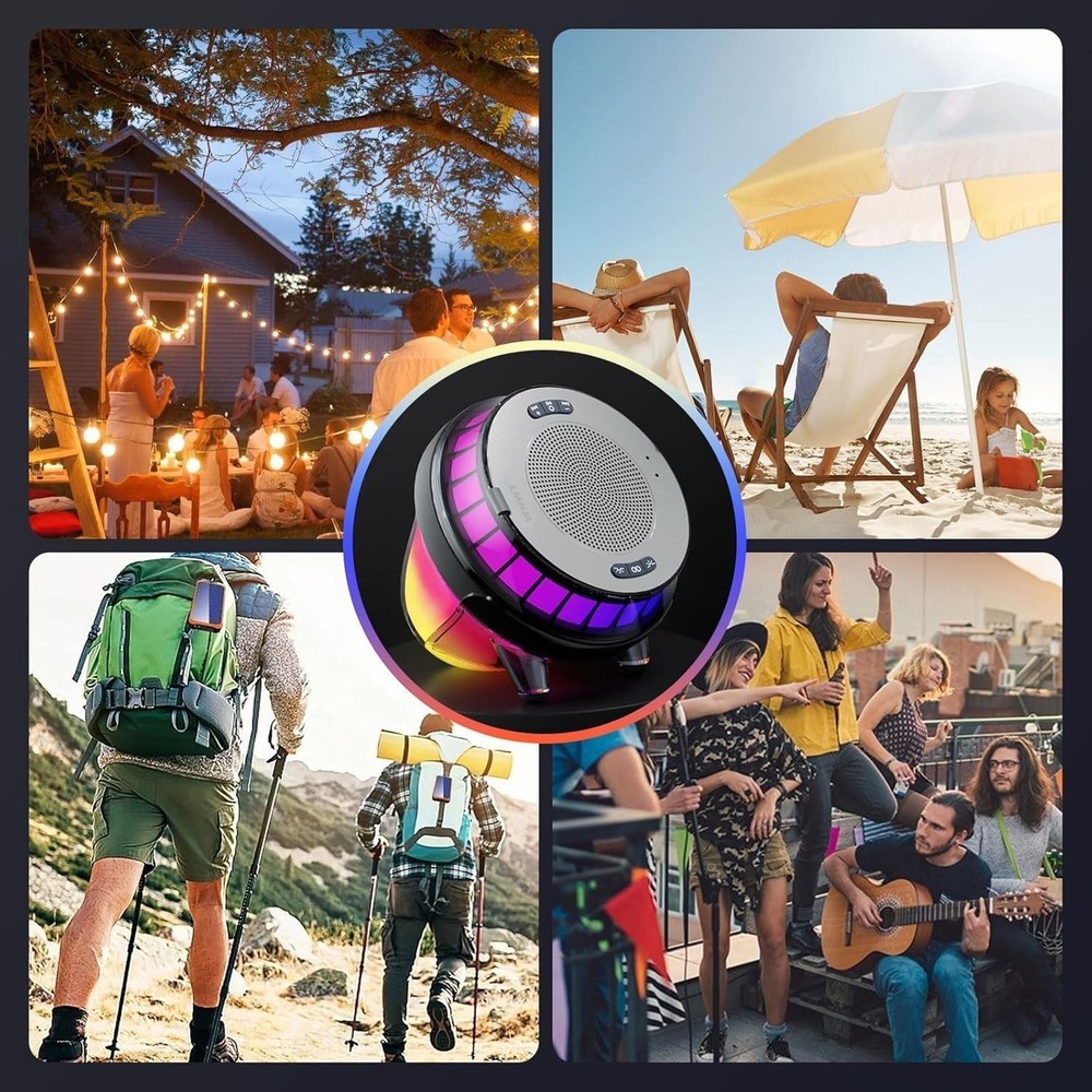 Floating RGB Bluetooth Speaker for Pool, High-Quality Sound