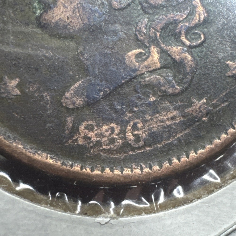 1836 Large Cent Coronet Head 1c Head US Copper Type Coin