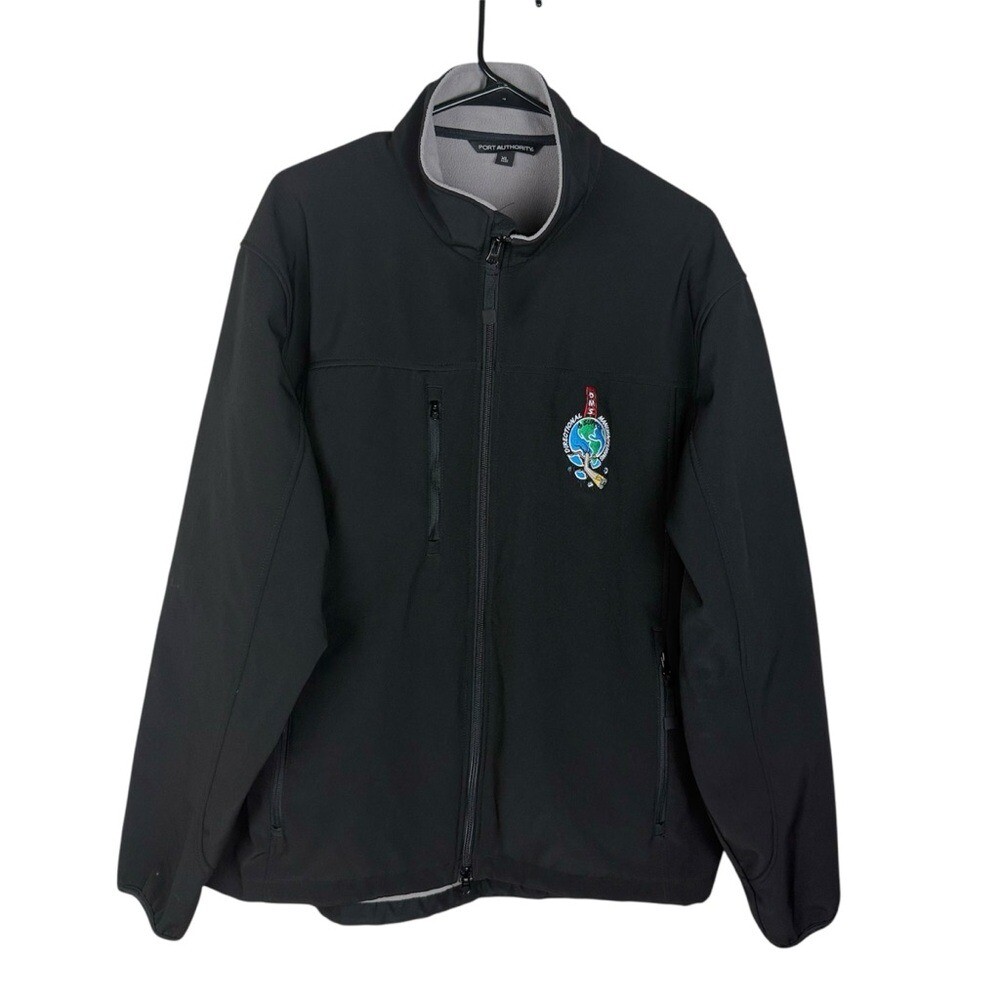 Port Authority Men's Black Performance Jacket with Standing Collar