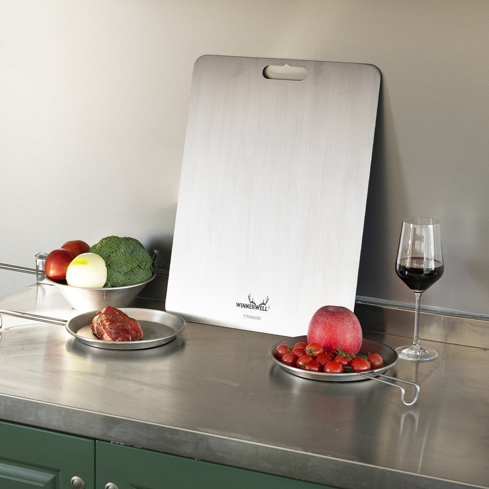 Winnerwell Titanium Cutting Board Pure Titanium Camping Chopping Board