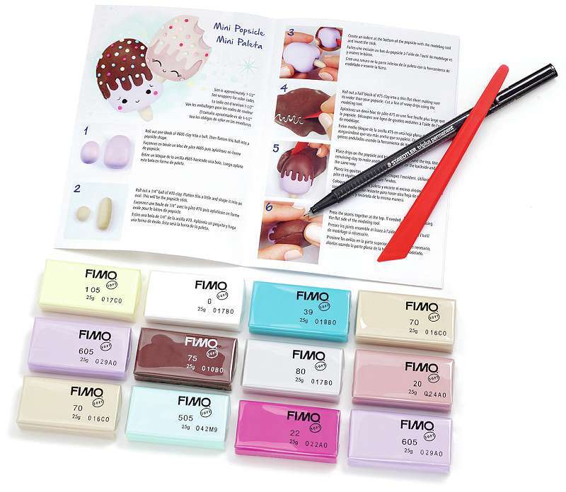 Fimo Professional Soft Polymer Clay 12/Pkg Foodie Fun