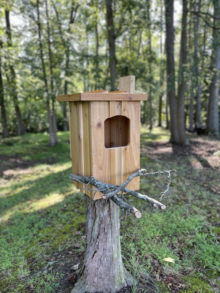 Cedar Barred Owl Nest Box Unfinished