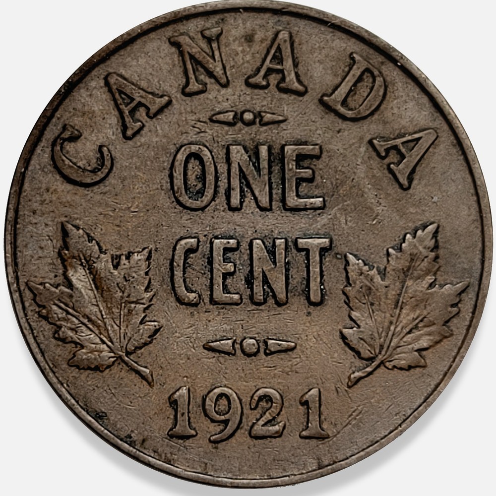 1921 Canada George V Penny Small Cent 1c * Original Surfaces * 🇨🇦