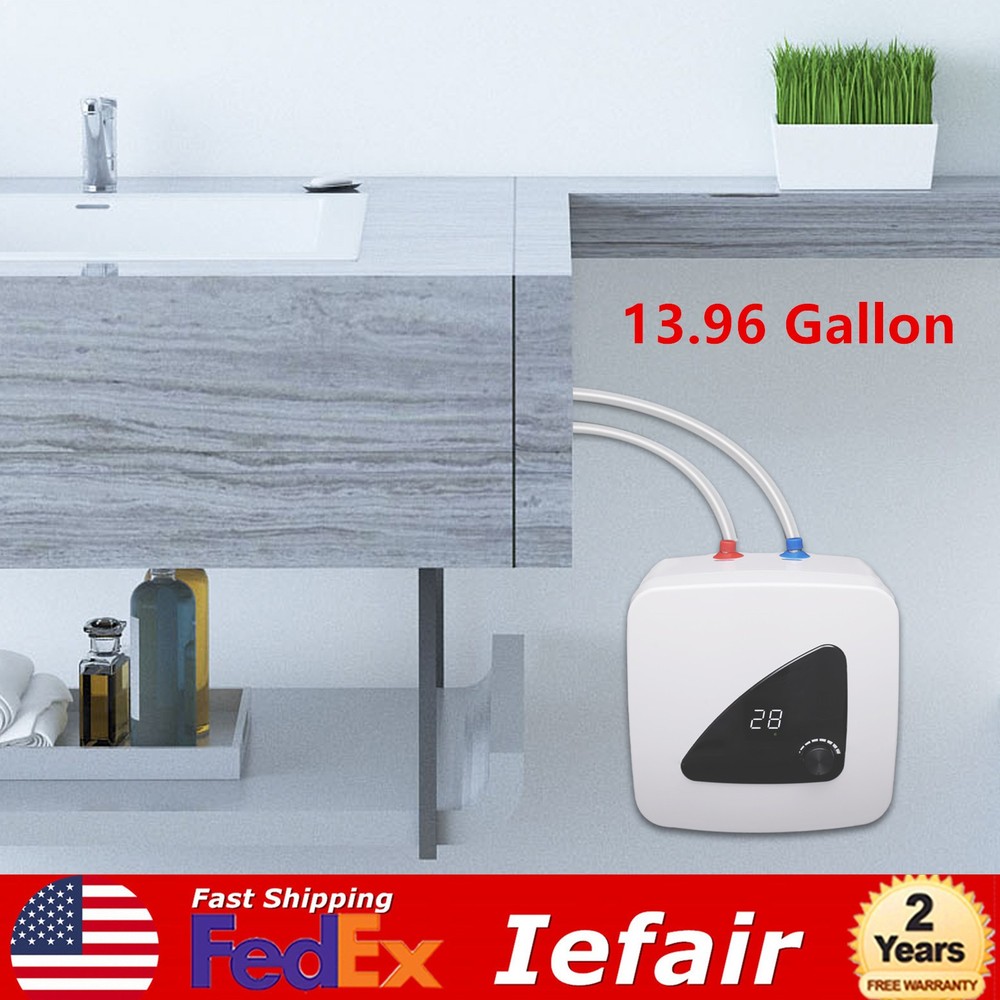 3.96 Gallon Portable Electric Water Heater Electric Hot Water Heater Storage 15L