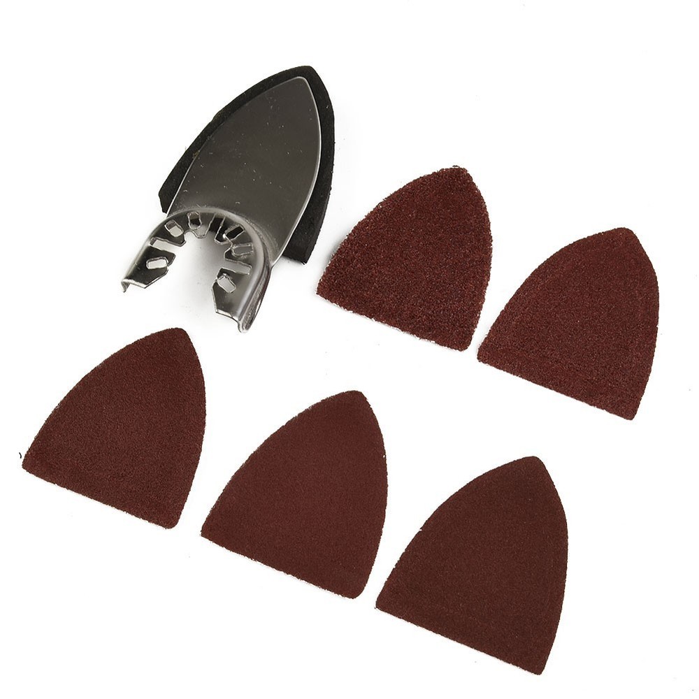 Multi Tool Triangular Sander Pad 25 Sanding Sheets For Oscillating Power Tool