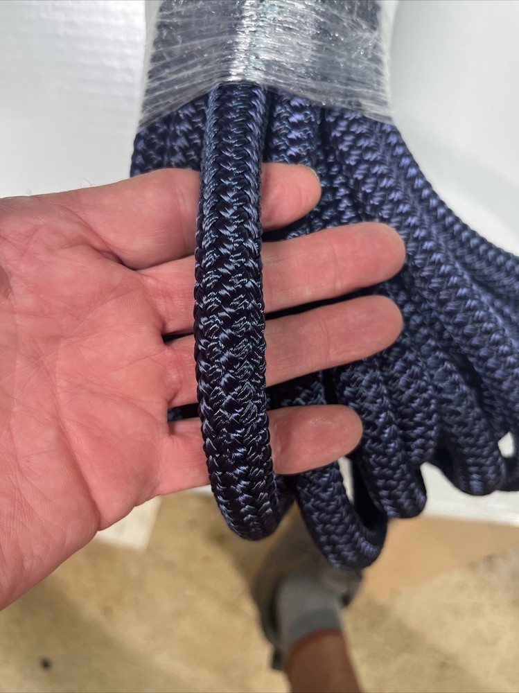 5/8" x 80' Double Braid Polyester Tree Rope, Bull Line, arborist, rigging,