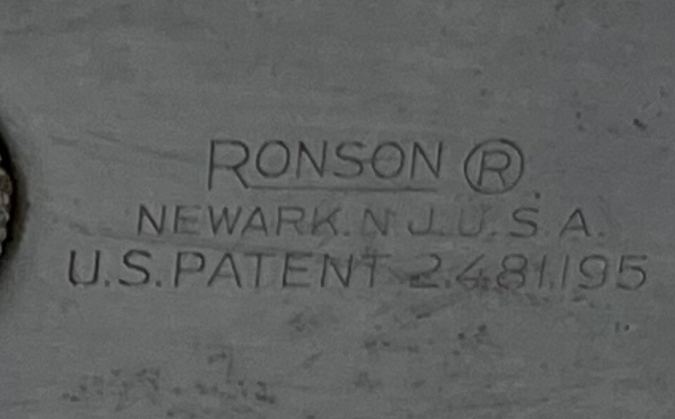 Vintage Ronson Spartan Table Lighter Desk Lighter